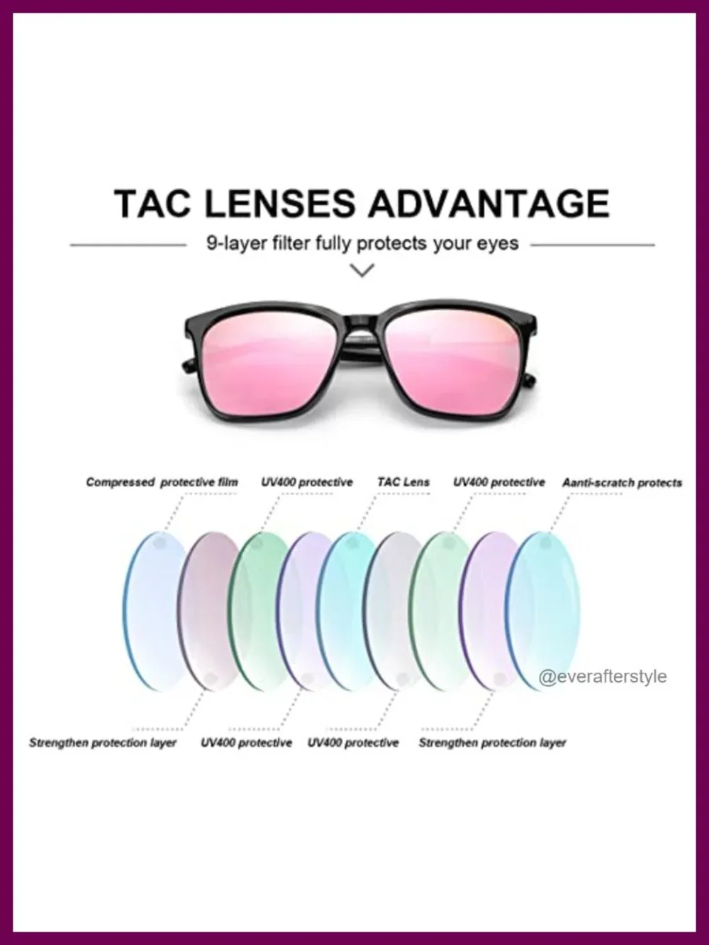 Square Polarized Sunglasses UV400 Protection Women's Retro Shield